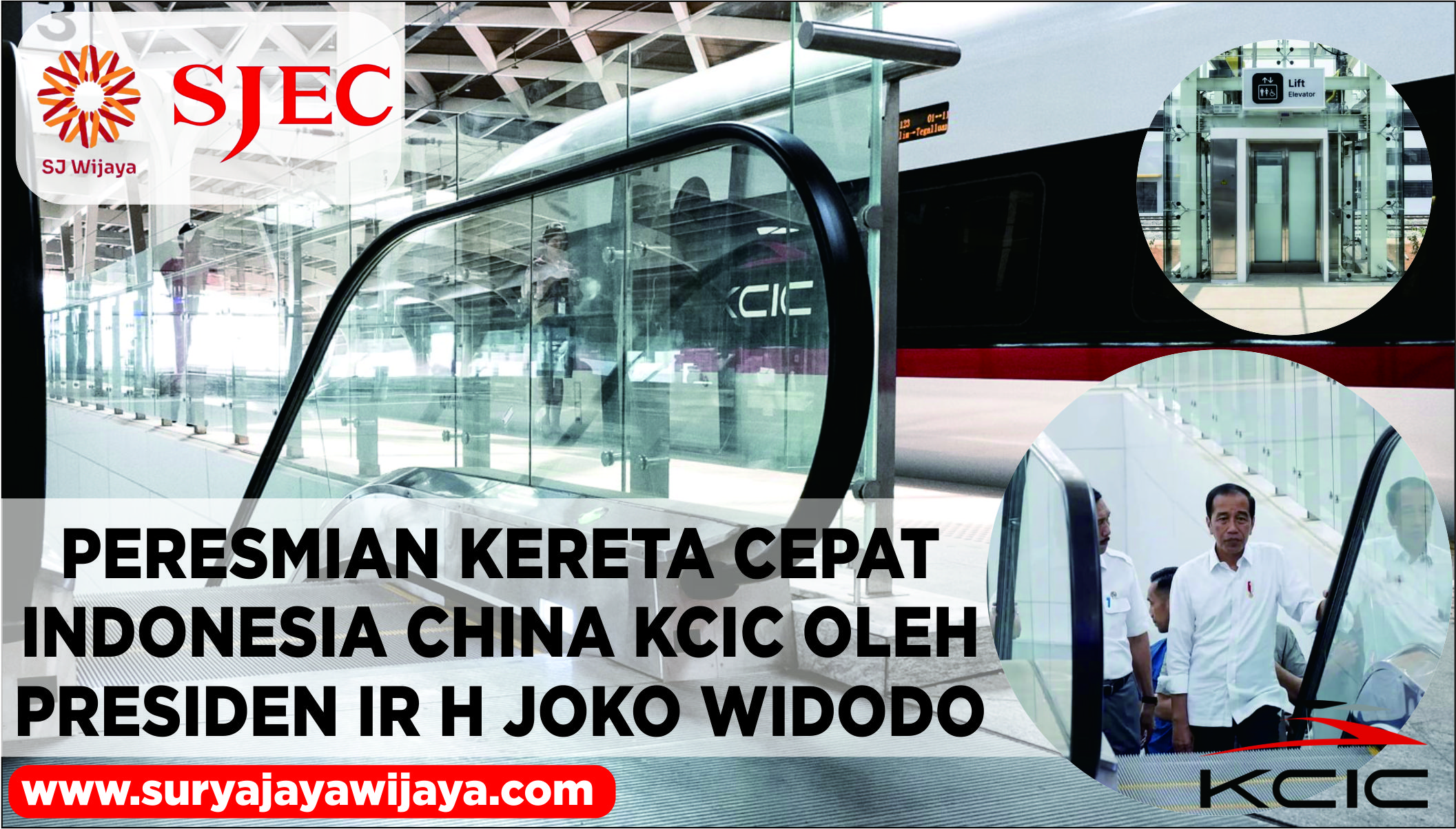 PERESMIAN KERETA CEPAT INDONESIA CHINA (KCIC) OLEH PRESIDEN RI IR. H JOKO WIDODO